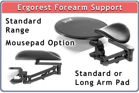 Ergorest Forearm Support - Standard or Long Arm Pad