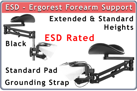 Ergorest Forearm Support - Standard or Long Arm Pad